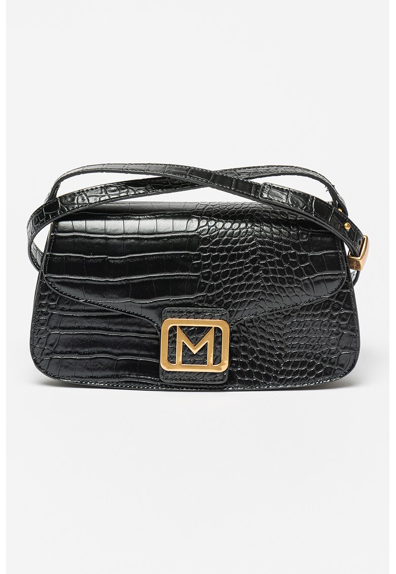 Geanta de piele ecologica cu aspect de piele de crocodil Isa