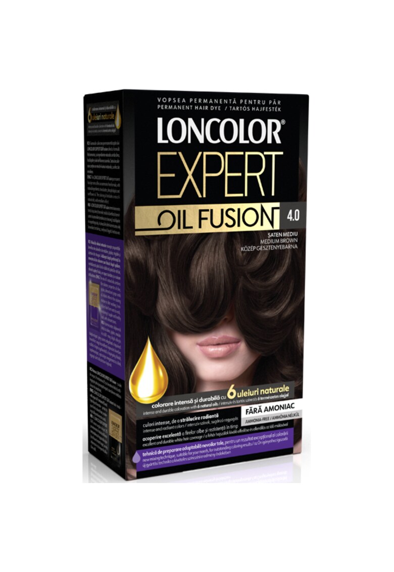 Vopsea de par permanenta Expert Oil Fusion - 100 ml - 4.0