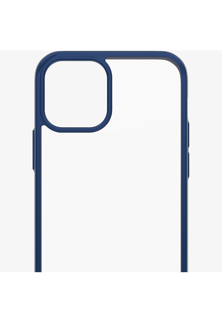 Husa de protectie pentru apple iphone 12 | 12 pro - transparenta / rama albastra