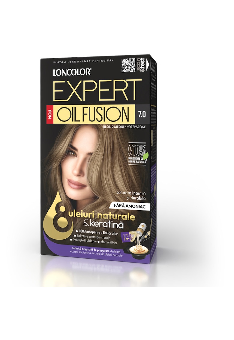 Vopsea de par permanenta Expert Oil Fusion - 100 ml - 7.0