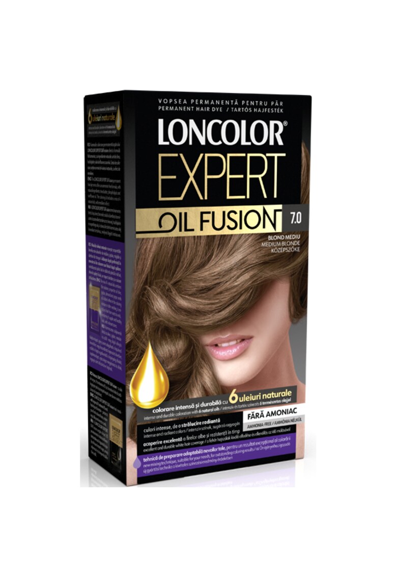 Vopsea de par permanenta Expert Oil Fusion - 100 ml - 7.0