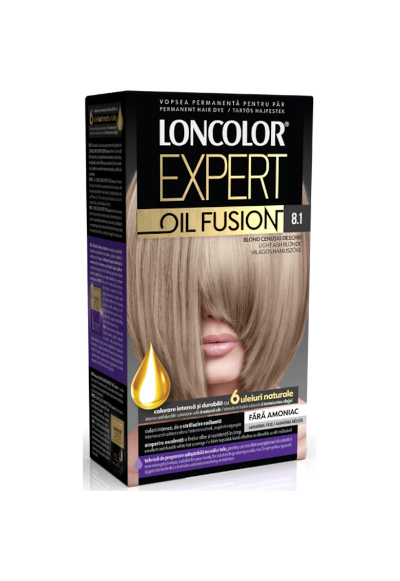 Vopsea de par permanenta Expert Oil Fusion - 100 ml - 8.1
