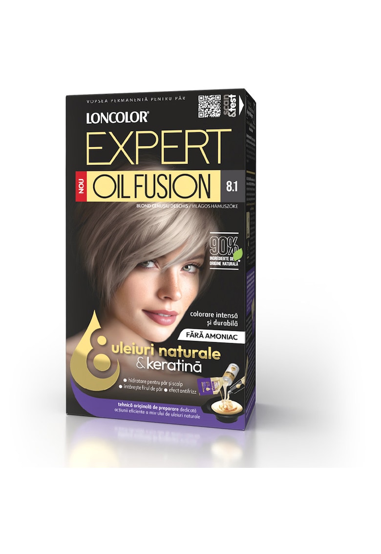 Vopsea de par permanenta Expert Oil Fusion - 100 ml - 8.1