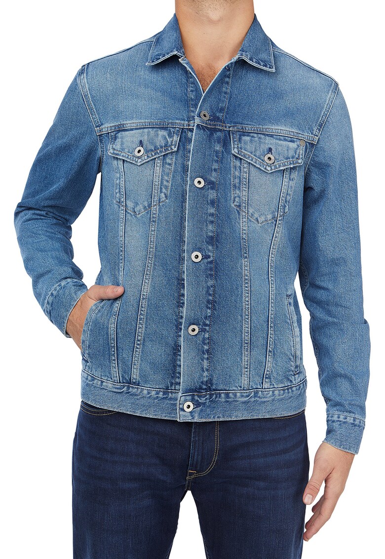 Pepe Jeans London Яке от деним с джобове с капаче за Мъже Pepe Jeans London Яке от деним с джобове с капаче за Мъже