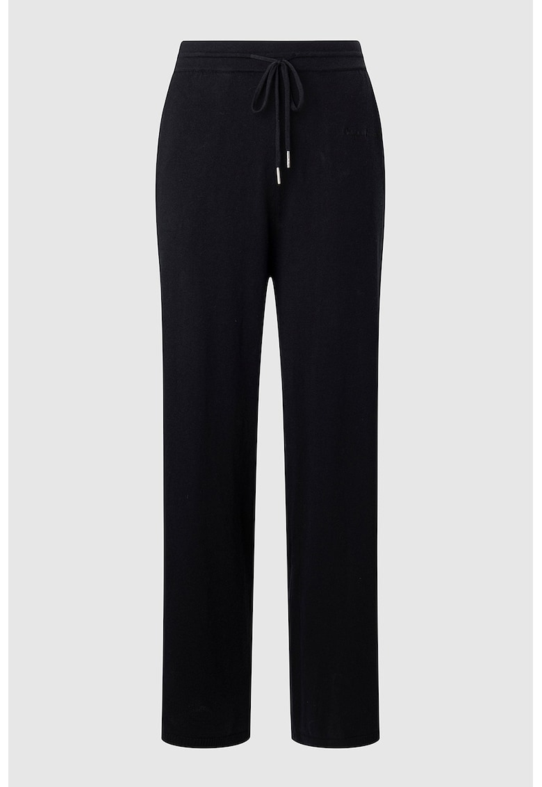 Pantaloni tricotati fin cu talie inalta Basilia