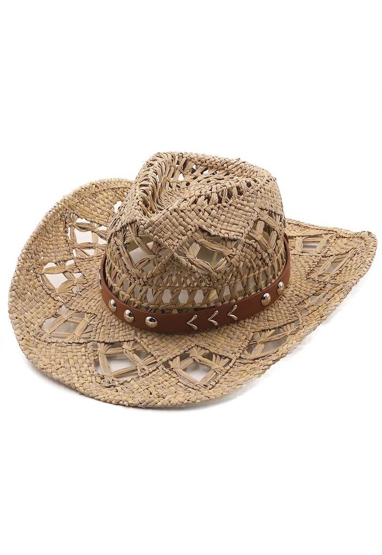 Palarie dama - de vara - stil cowboy - Fanny - - Bej