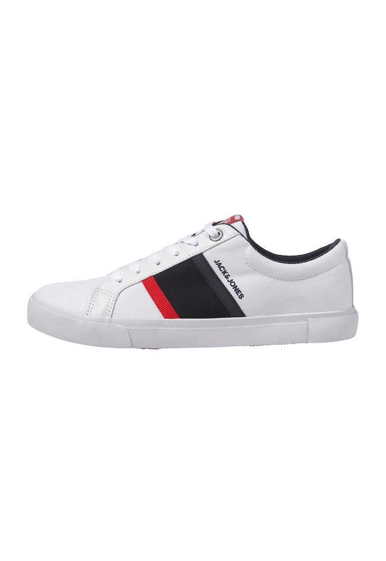 Pantofi sport din material textil cu detalii contrastante