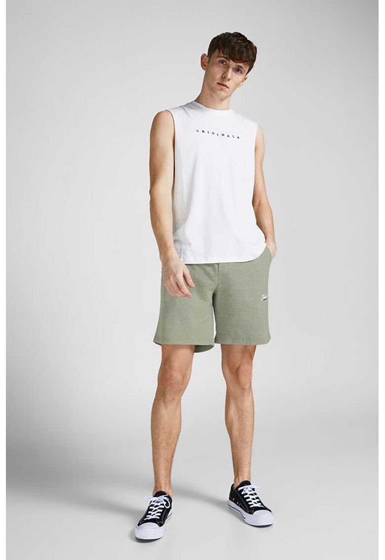 Pantaloni sport scurti relaxed fit cu logo