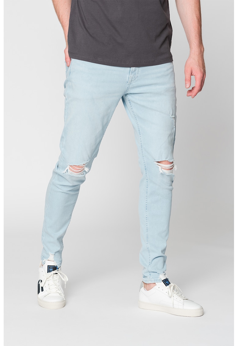 Скосени дънки Ipete със захабени зони Jack Jones