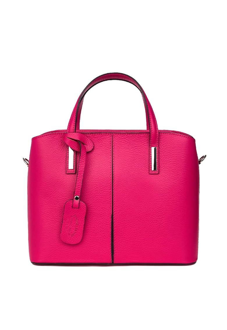 Geanta dama din piele naturala Gianna gri