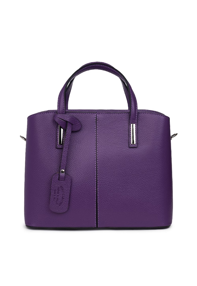 Geanta dama din piele naturala Gianna gri