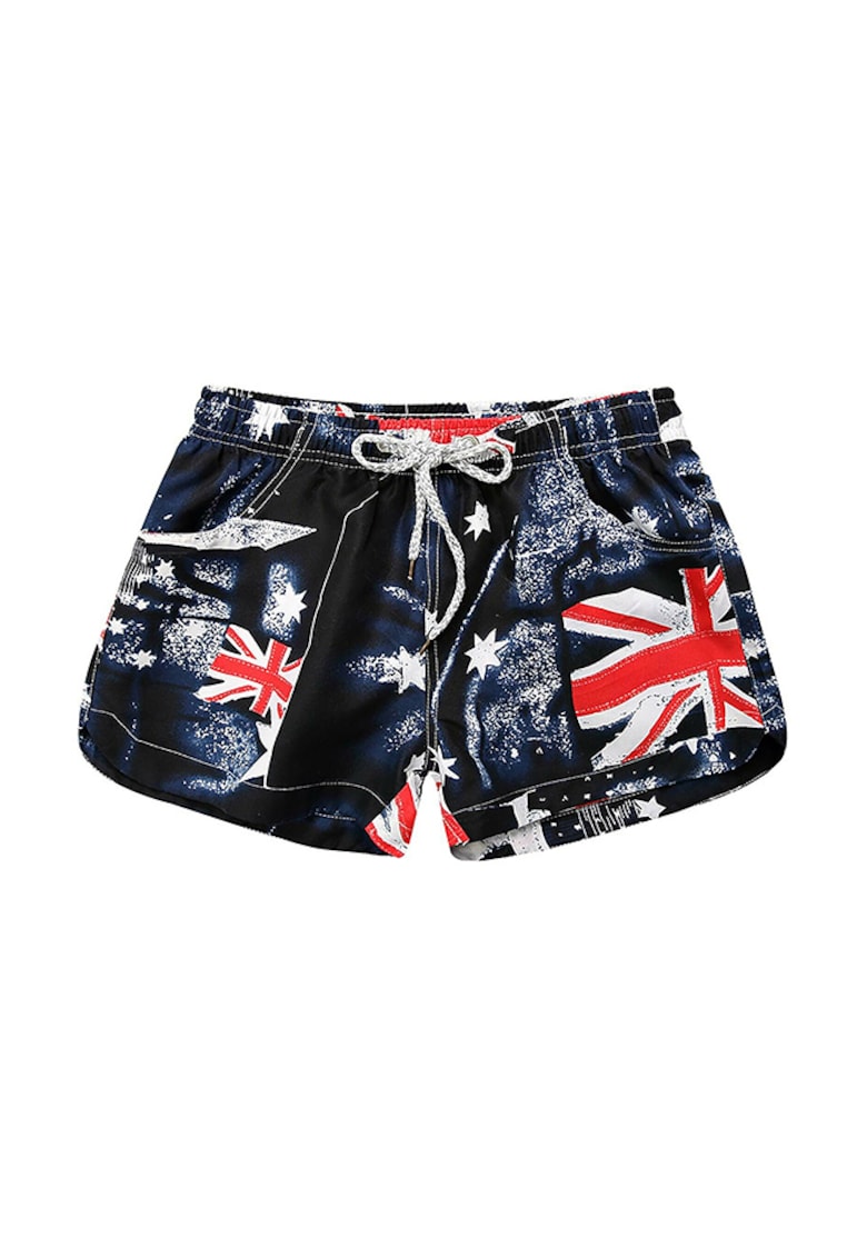 Pantaloni scurti de baie tip sort - cu imprimeu UK - femei - uscare rapida - EFAYN