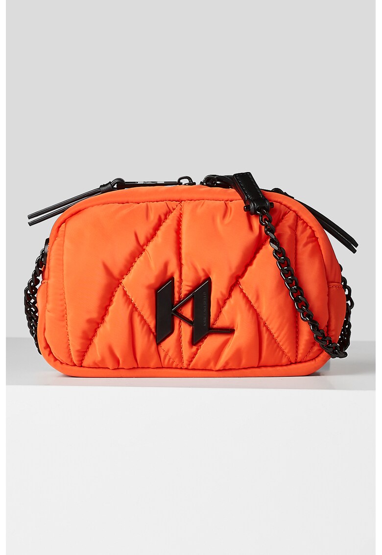 Geanta crossbody cu aspect matlasat