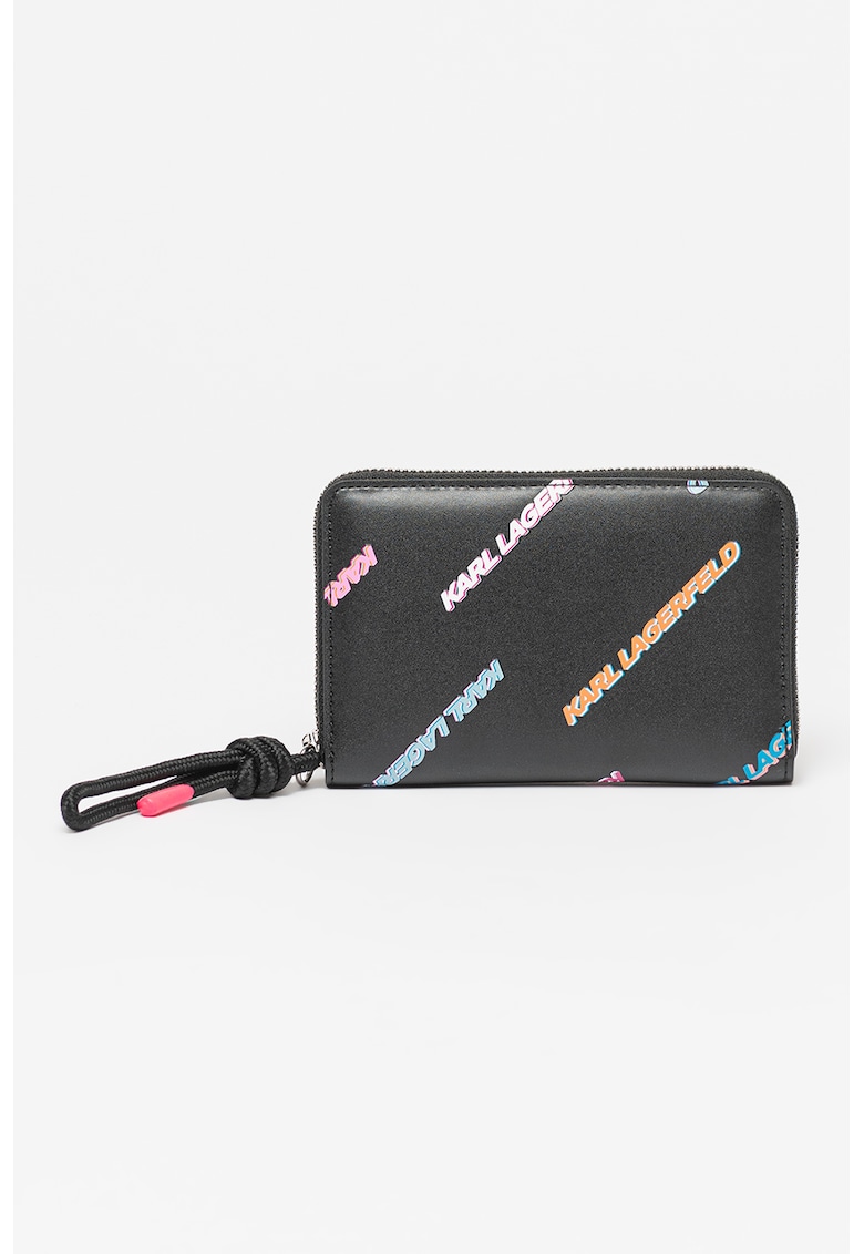 Karl Lagerfeld Портфейл Seven от еко кожа с лого за Жени Karl Lagerfeld Портфейл Seven от еко кожа с лого за Жени