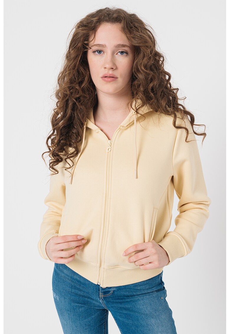 Guess Худи с цип и лого на гърба за Жени Guess Худи с цип и лого на гърба за Жени