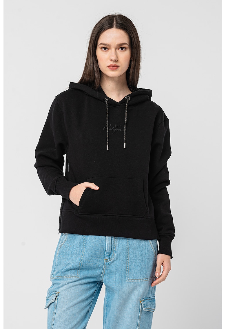 Guess Hanorac cu buzunar kangaroo - Negru