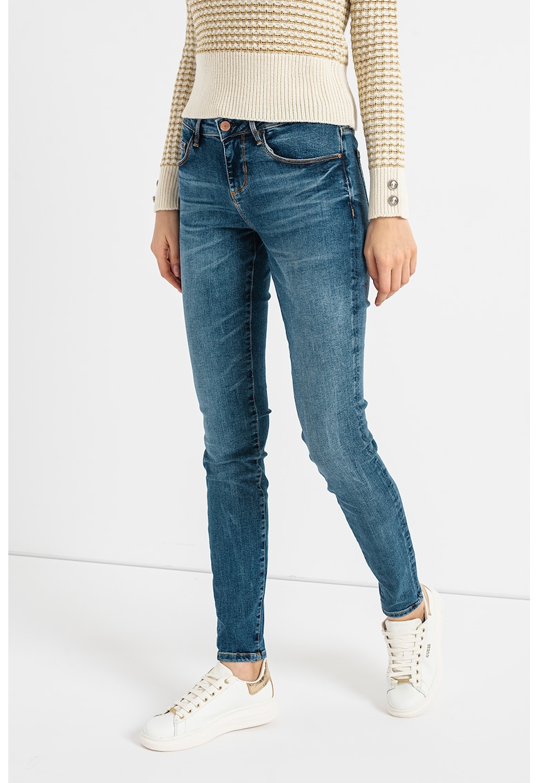 Blugi skinny cu talie medie