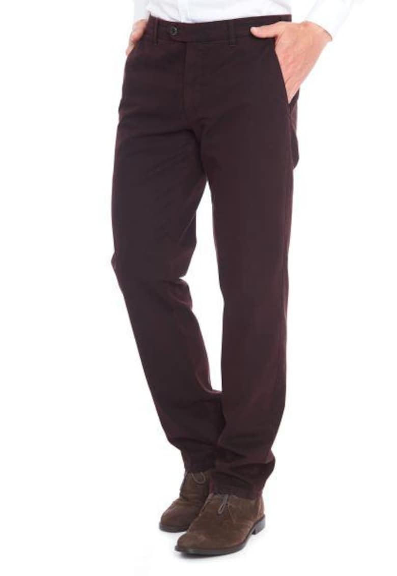 Pantaloni barbati - Eton 6565 - - Visiniu