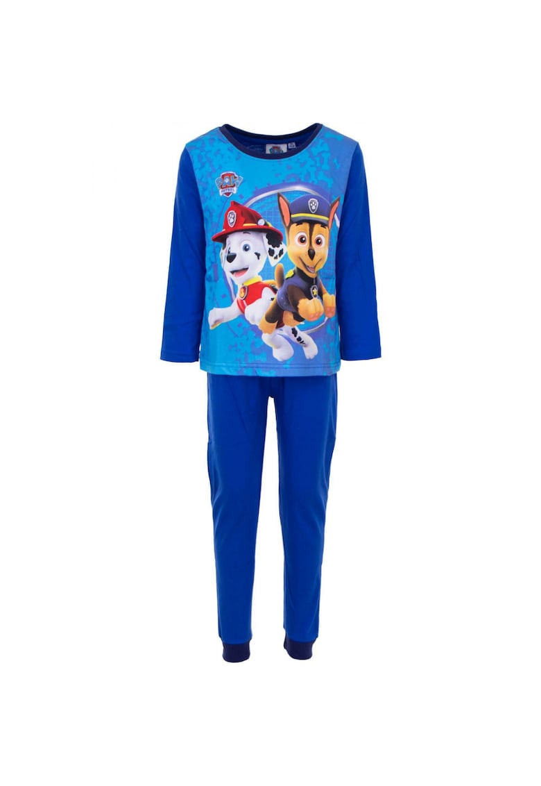 Pijama maneca lunga bumbac Chase si Marshall 11696