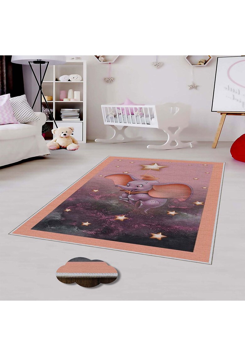 Oyo home Килим Elephant 140×220 см – Полиестер – Дигитален печат – Неплъзгащ се – Многоцветен за Жени Oyo home Килим Elephant 140×220 см – Полиестер – Дигитален печат – Неплъзгащ се – Многоцветен за Жени