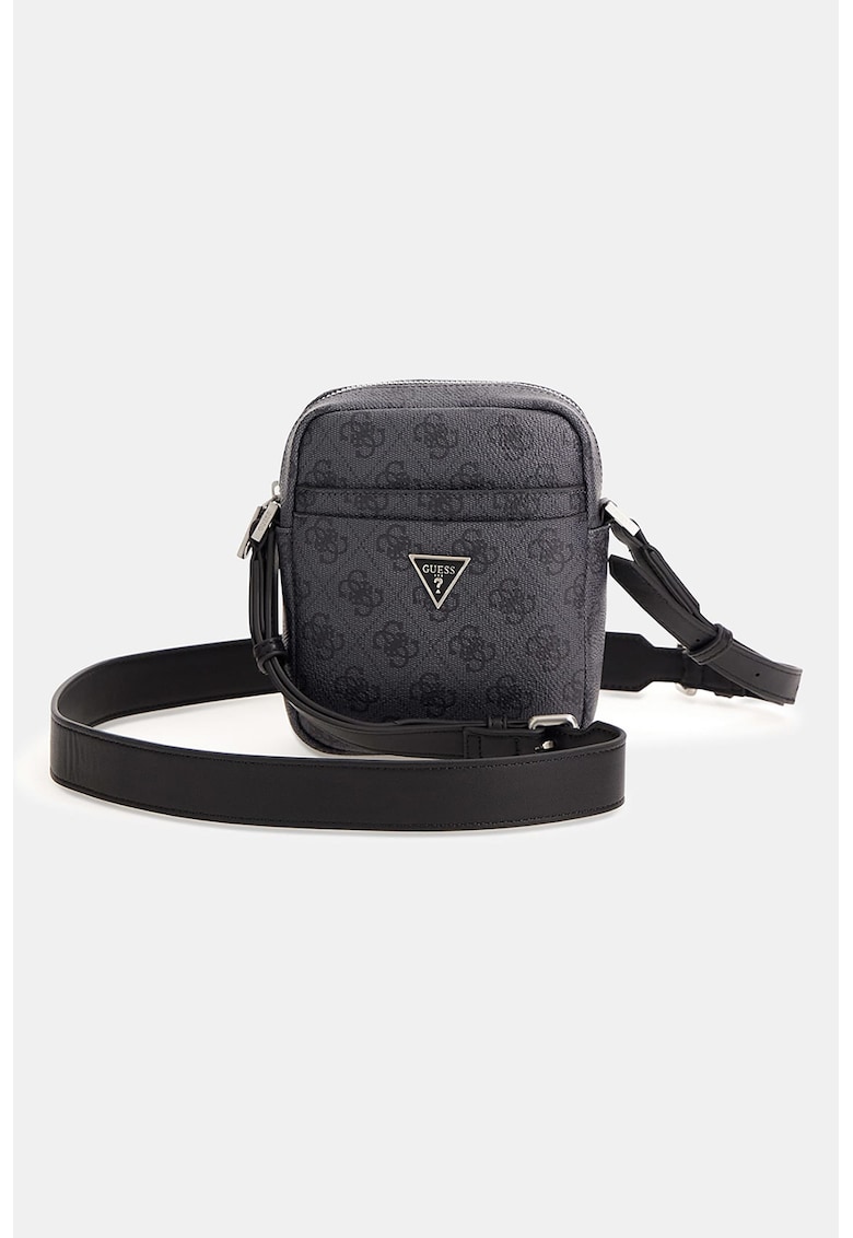 Geanta crossbody de piele ecologica cu logo