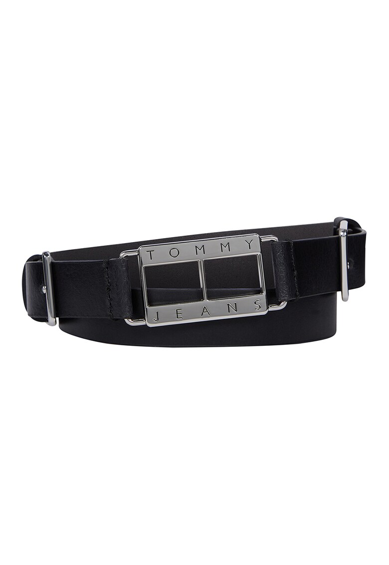 Curea de piele cu logo metalic Curea de piele cu logo metalic fashiondays.ro