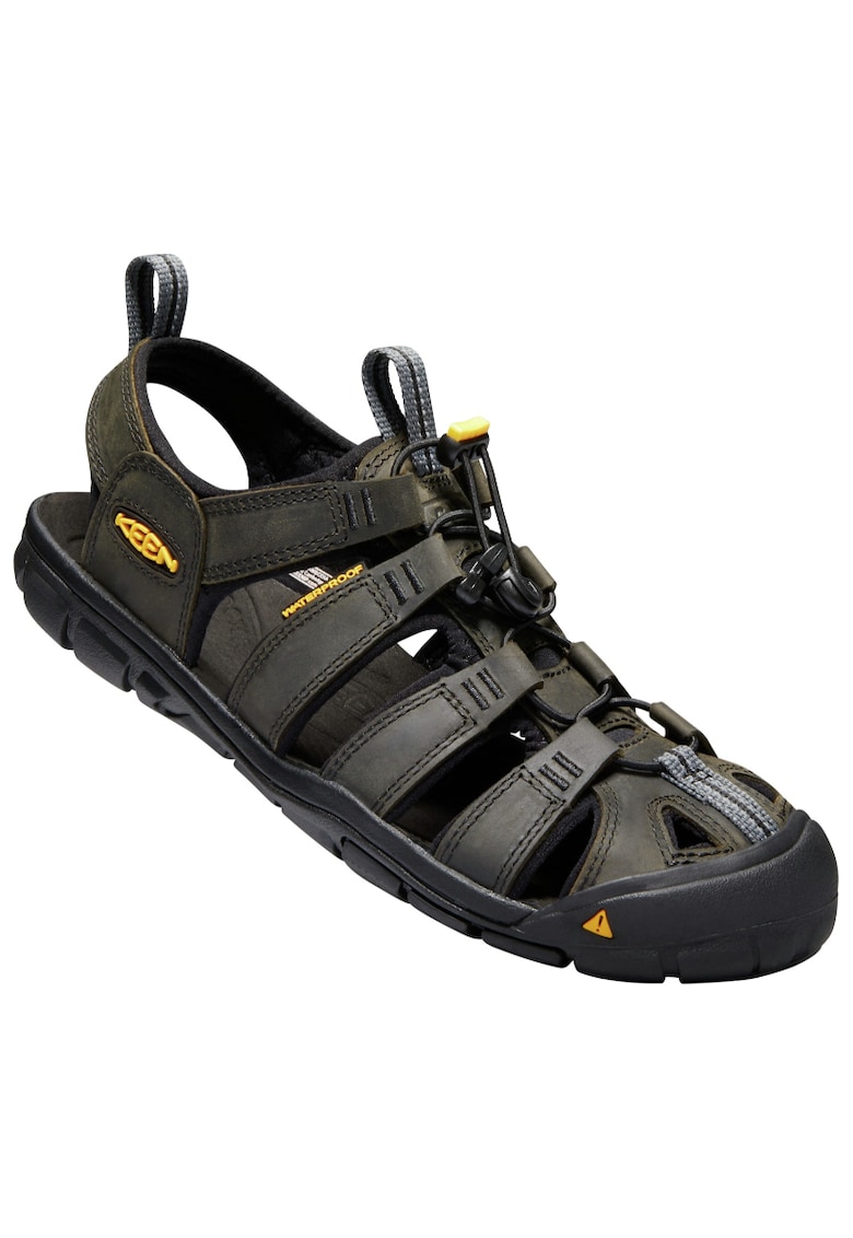 Sandale barbati - KEN1201079401S9 - Piele intoarsa - Negru/Kaki