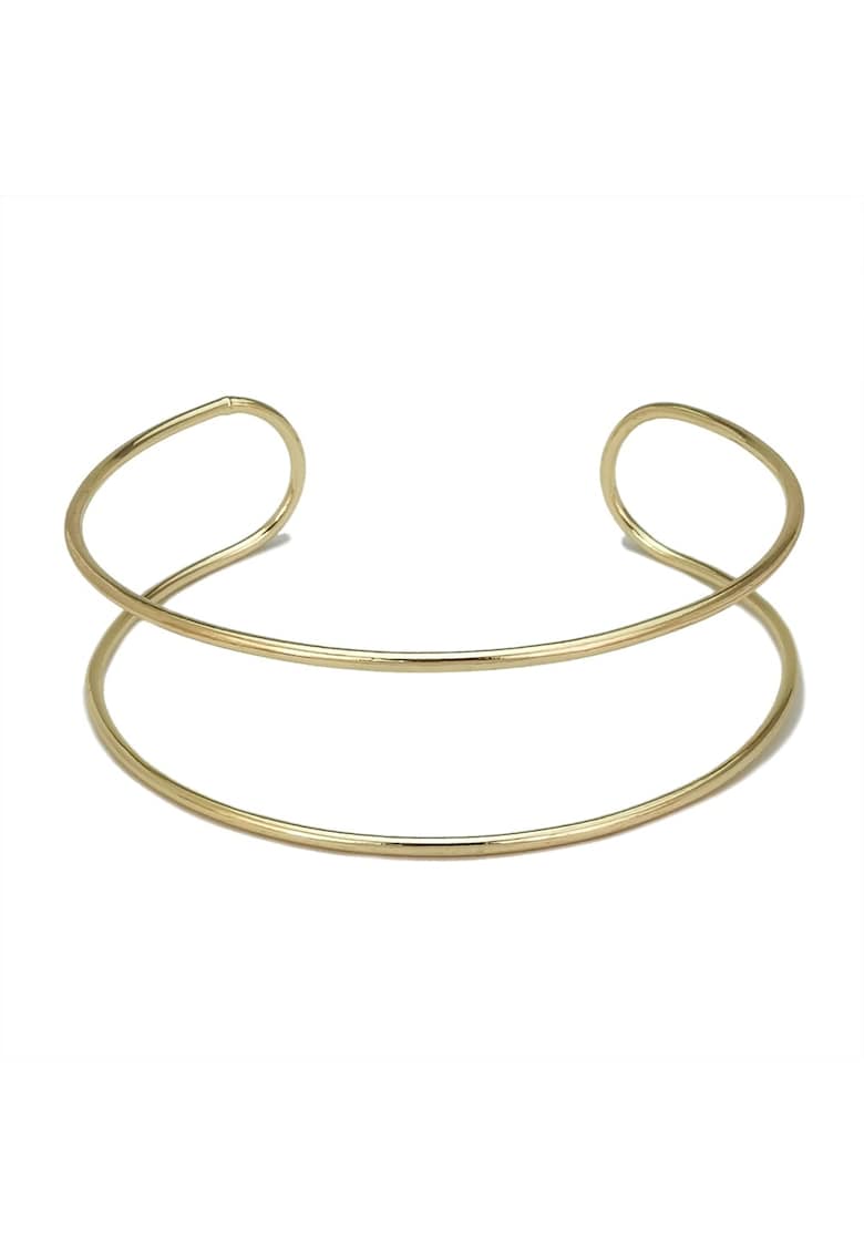 Colier choker - auriu - in 2 straturi - Gusta C11 -