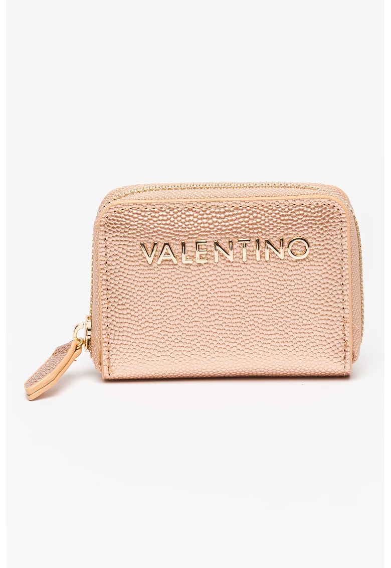 Portofel de piele ecologica cu fermoar si logo