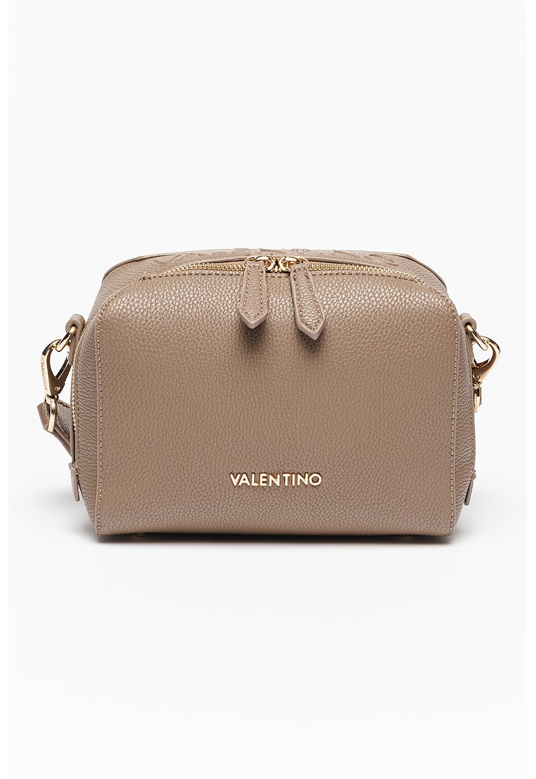 Geanta crossbody de piele ecologica cu logo in relief Pattie