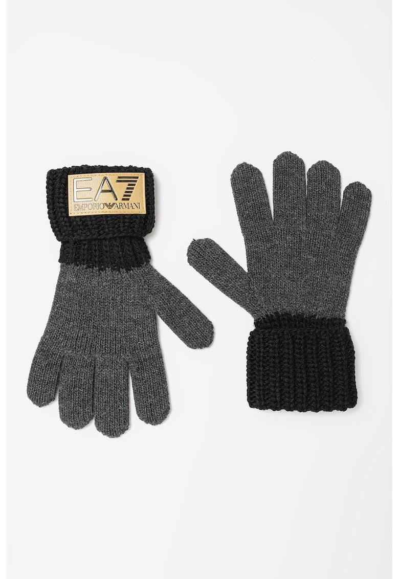 Плетени ръкавици с пришито лого