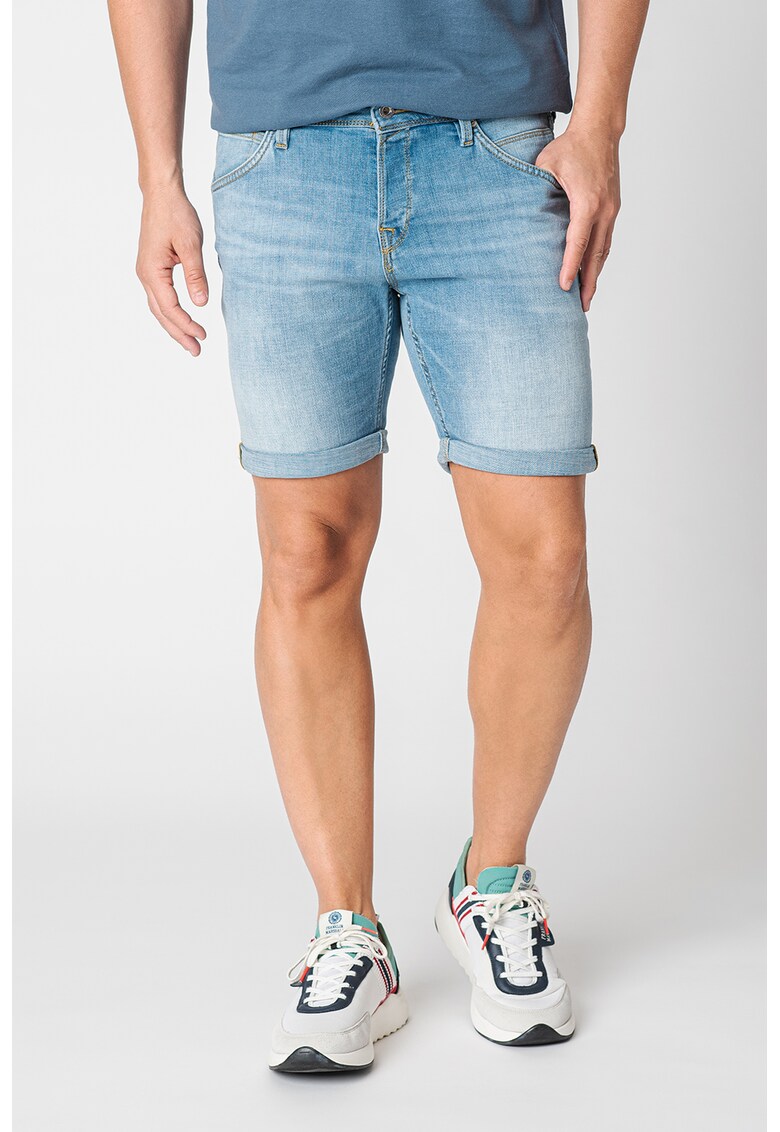 Pantaloni scurti din denim cu 5 buzunare