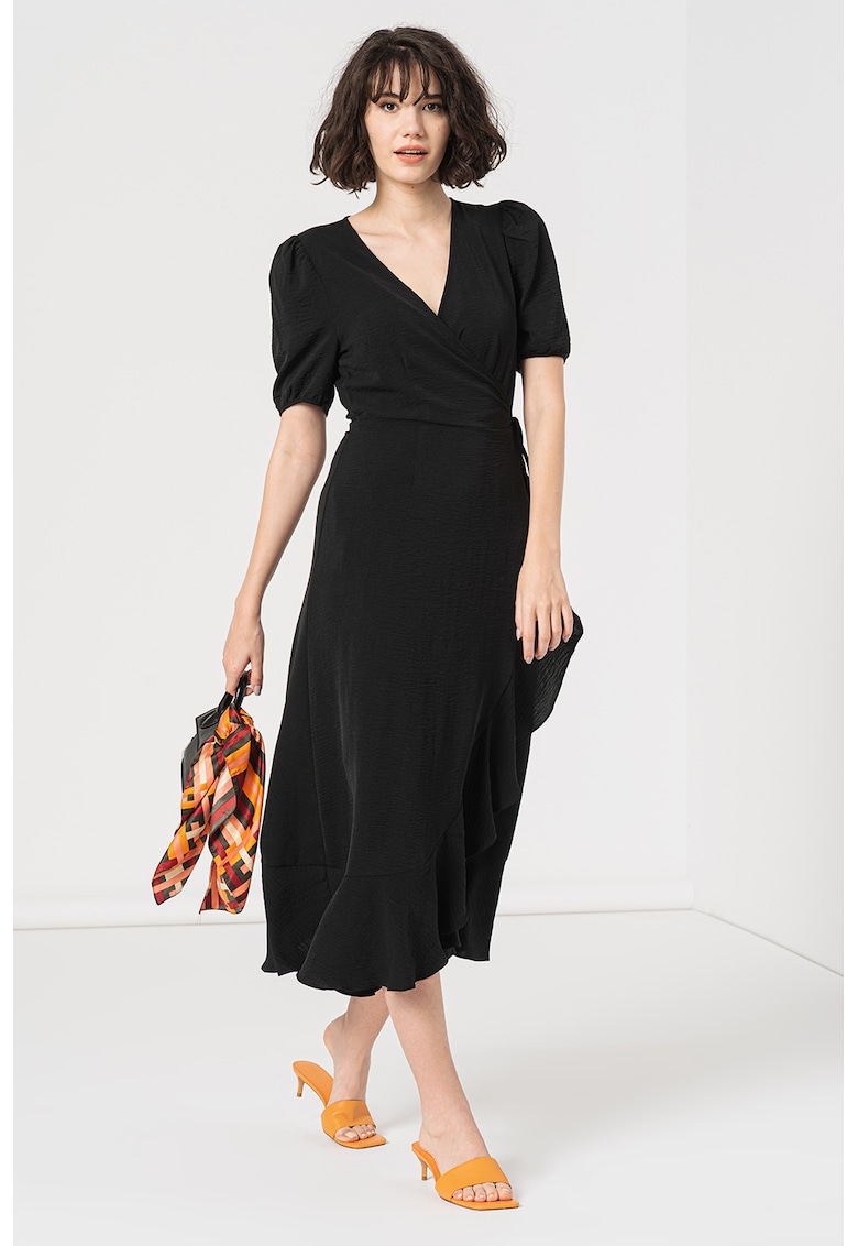 Rochie petrecuta cu maneci bufante Mette - Negru