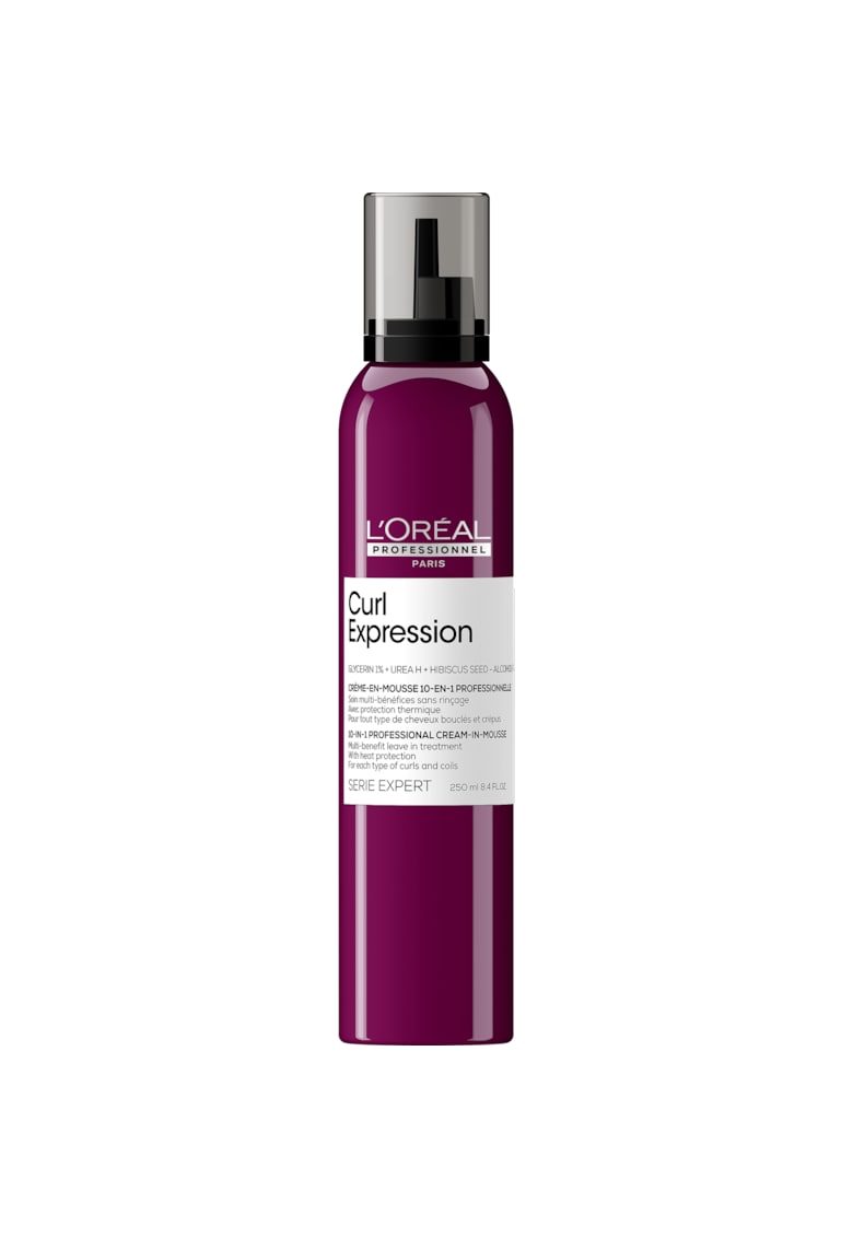 Spuma de par profesionala 10 in 1 L'Oréal Professionnel Serie Expert Curl Expression - fara clatire - 250 ml