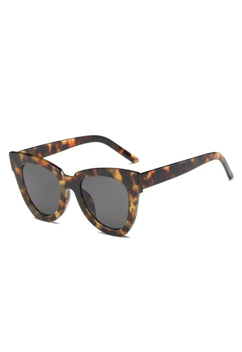 Ochelari de soare - maro - animal print - cat-eye - Hope C7 -