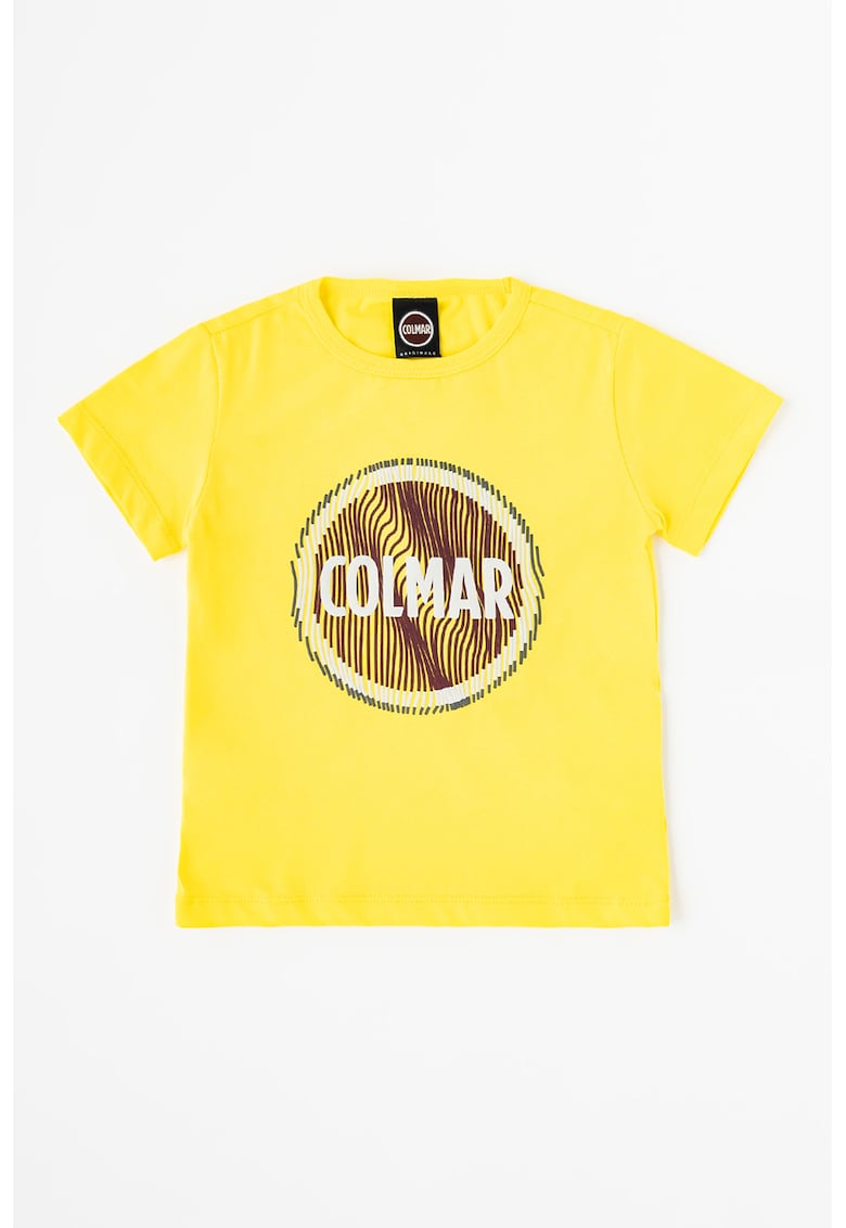 Colmar Tricou de bumbac cu decolteu la baza gatului si imprimeu logo supradimensionat frida