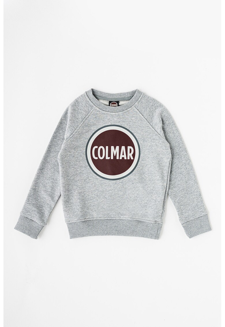 Bluza sport din amestec de bumbac cu logo supradimensionat