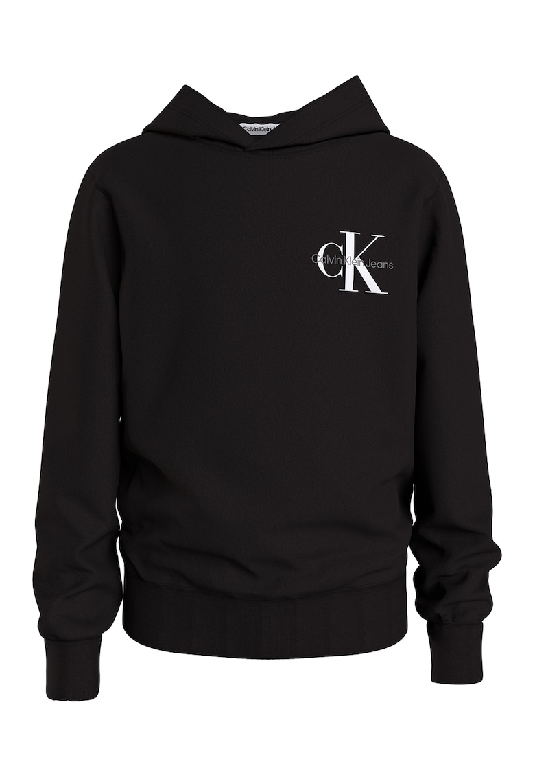 Hanorac regular fit cu logo - Negru stins