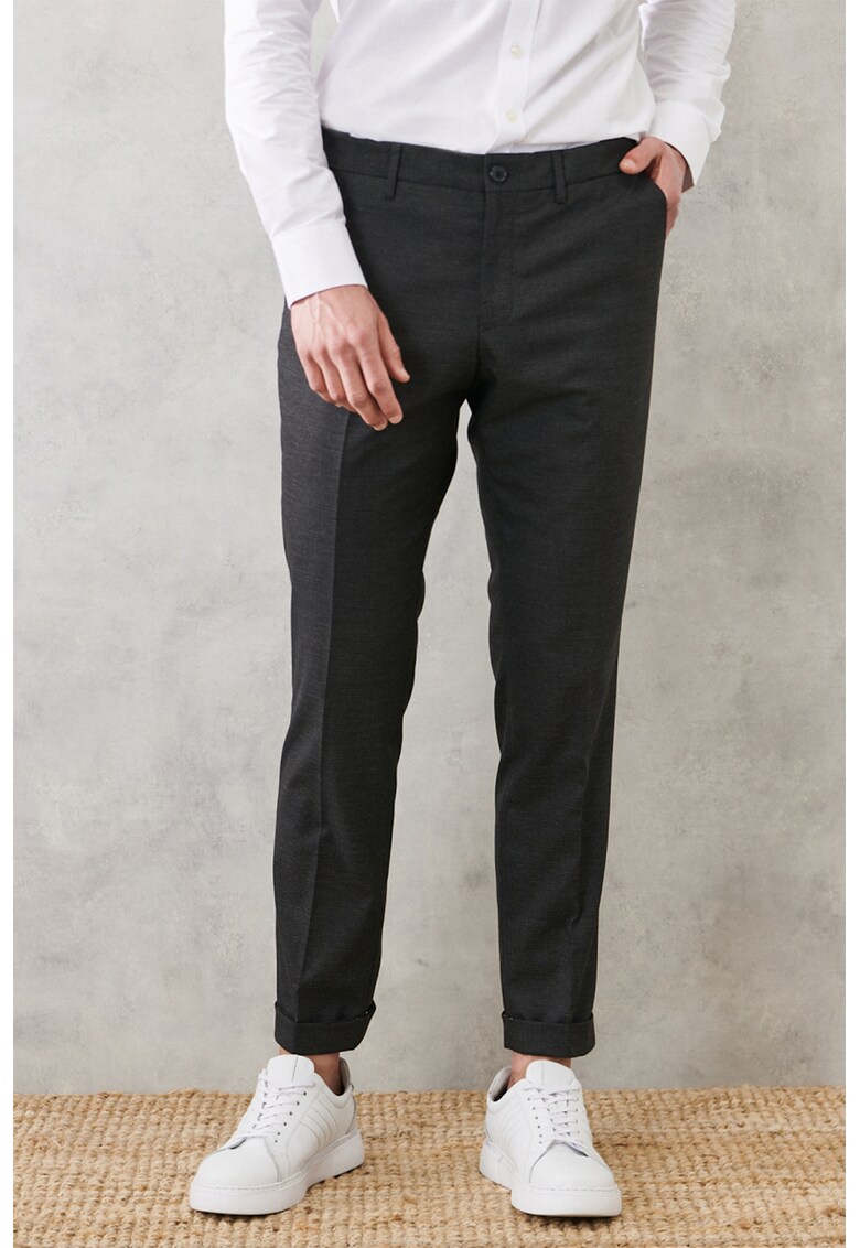 Pantaloni slim fit eleganti cu buzunare laterale AC&Co imagine noua gjx.ro