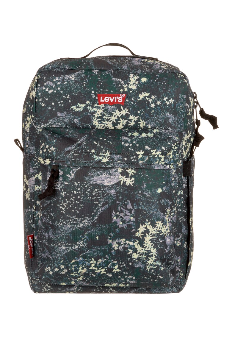 Rucsac cu imprimeu - fermoar si buzunar frontal