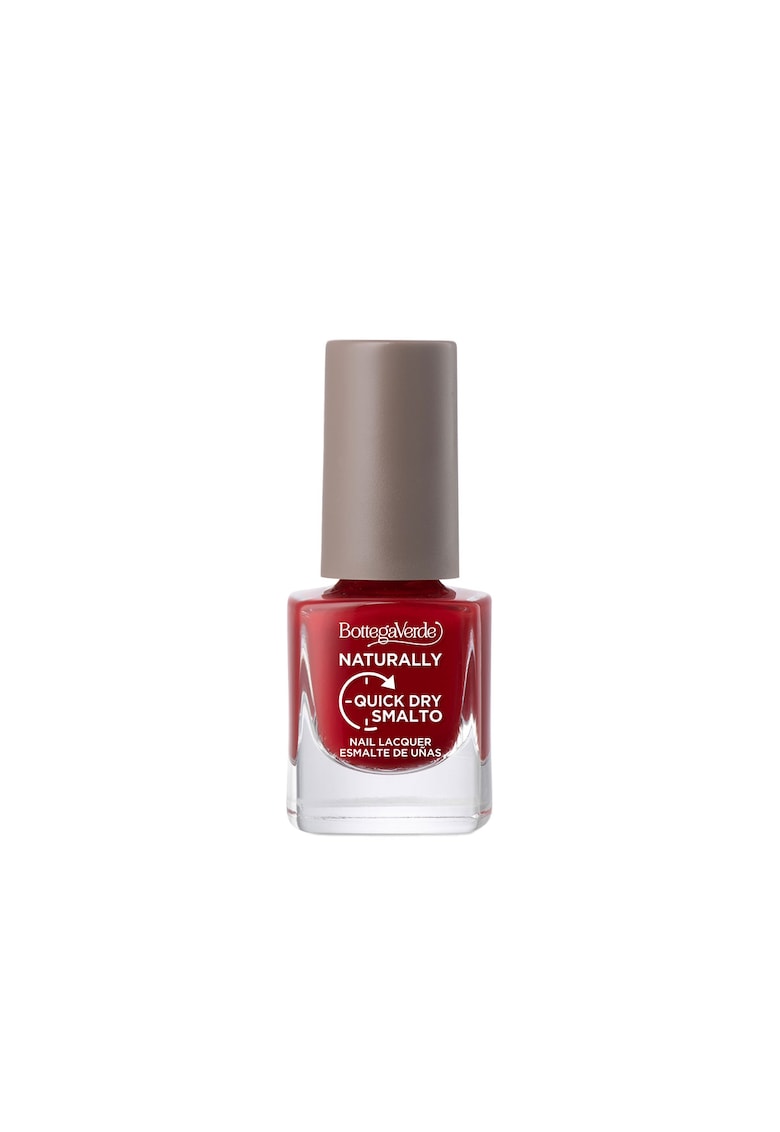 Lac de unghii cu uscare rapida - rosu - Smalto - 5 ML -
