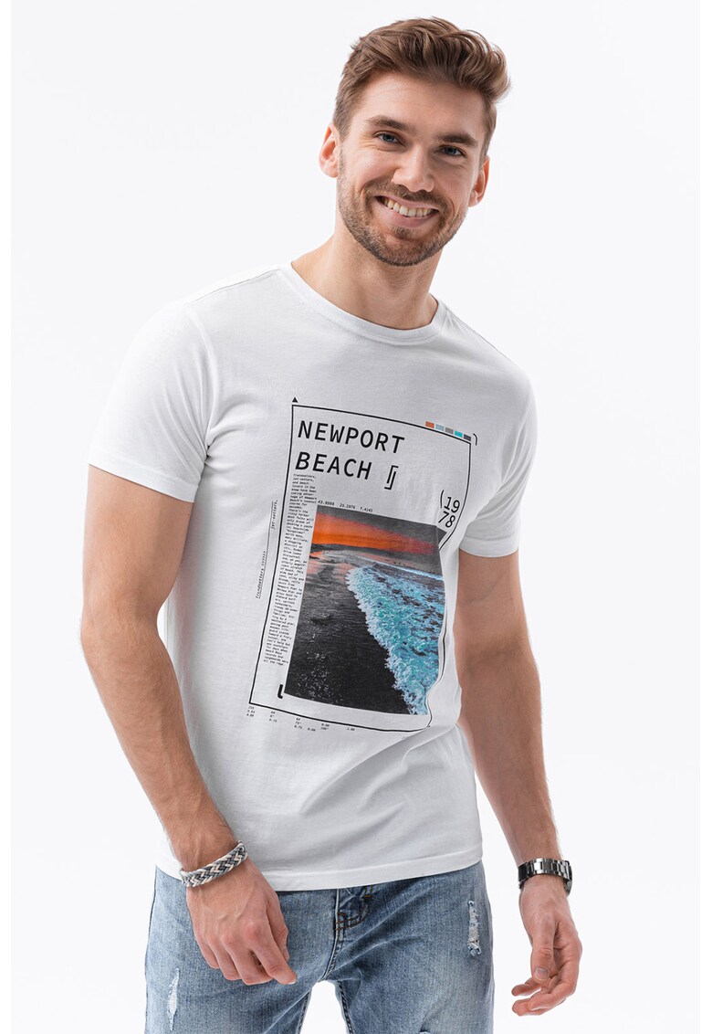 Tricou de bumbac cu imprimeu - Newport