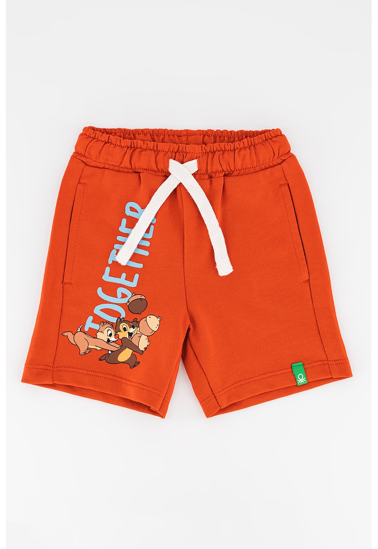 United Colors Of Benetton Pantaloni sport scurti de bumbac cu imprimeu grafic