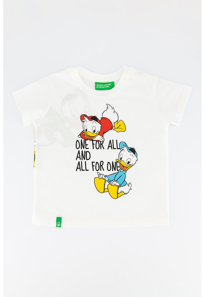 Tricou cu decolteu la baza gatulu si imprimeu Disney