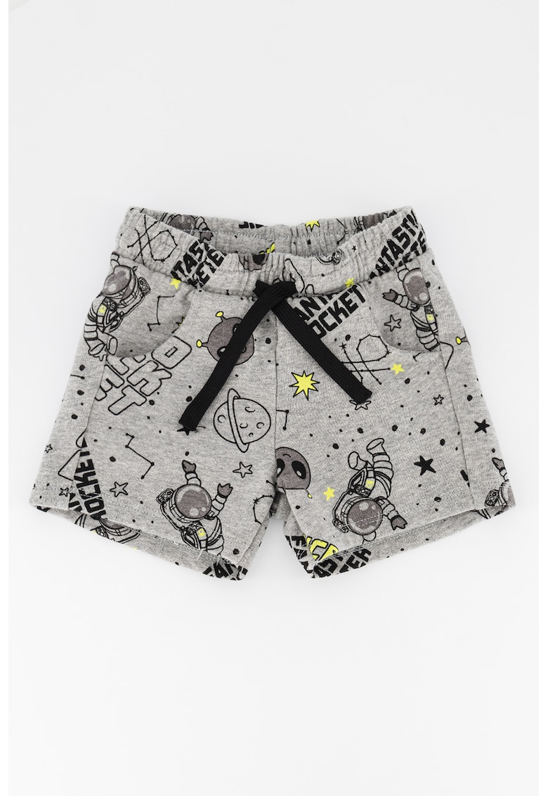 Pantaloni scurti de bumbac cu imprimeu