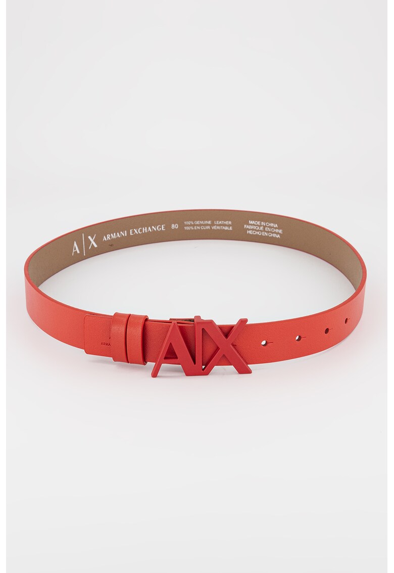 Curea de piele ecologica cu o catarama cu logo si nit Curea de piele ecologica cu o catarama cu logo si nit /accesorii/curele