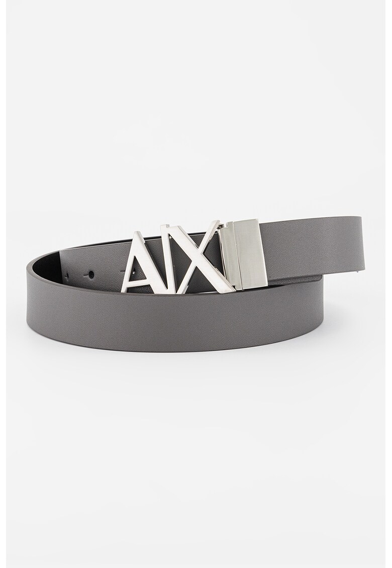 Curea din piele cu catarama cu placuta logo Curea din piele cu catarama cu placuta logo /accesorii/curele