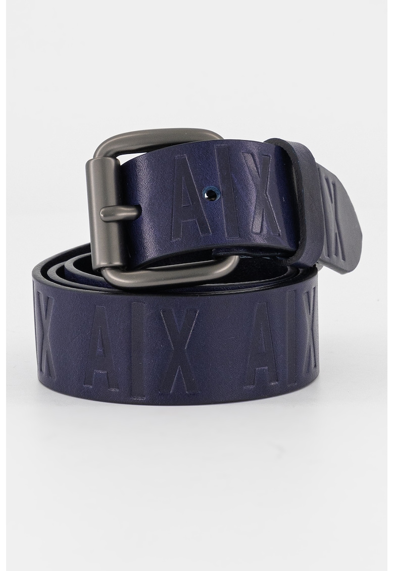 Curea de piele cu logo stantat Curea de piele cu logo stantat /accesorii/curele