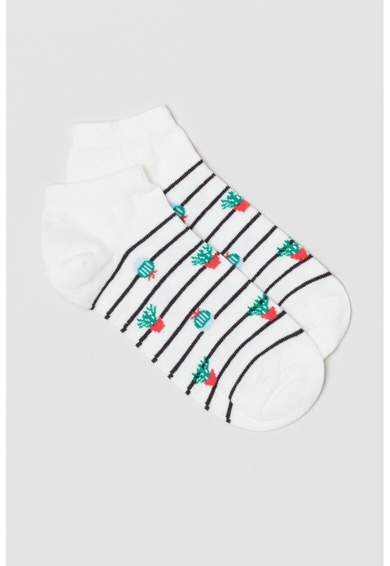 Set de sosete scurte cu modele variate - 3 perechi