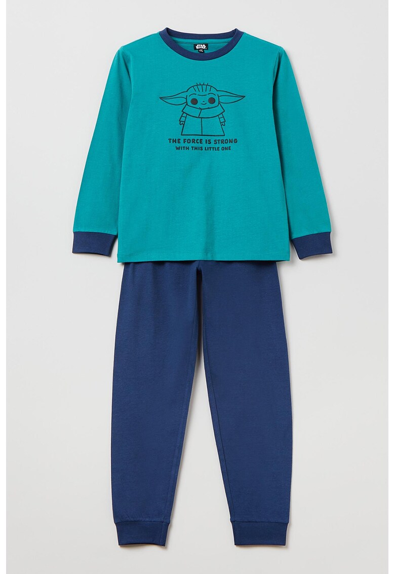 Pijama de bumbac cu imprimeu fashiondays.ro imagine noua 2022